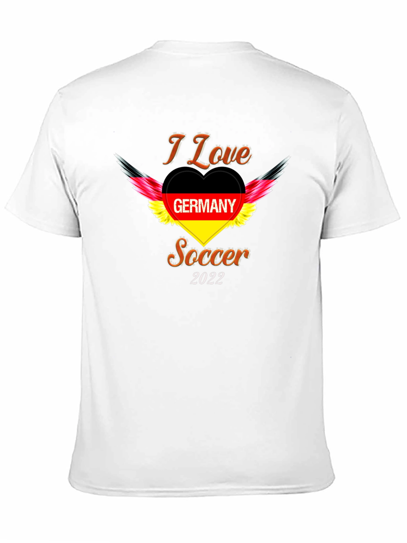 Black I Love Germany Soccer 2022 T-Shirt view 11