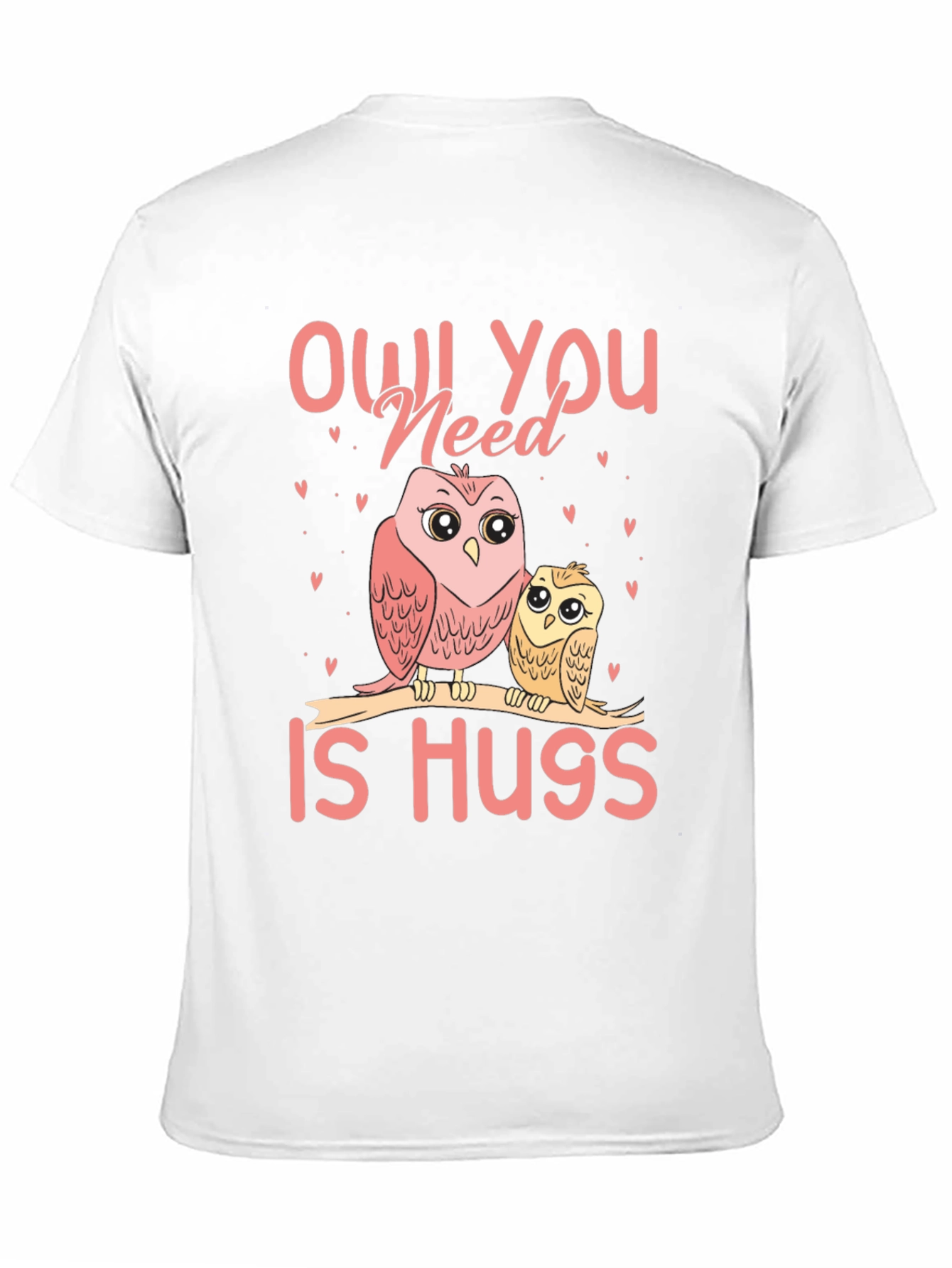 Black Owl You Need Is Hugs T-Shirt view 11