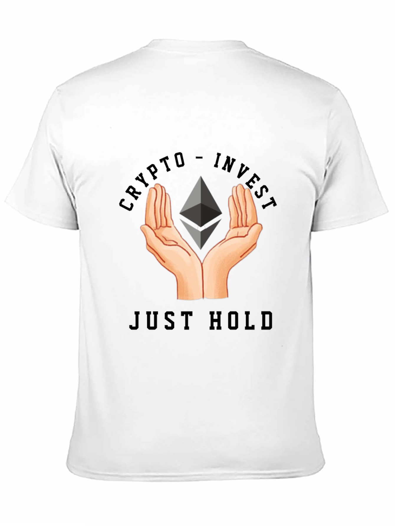 Black Crypto Invest - Just Hold T-Shirt view 11
