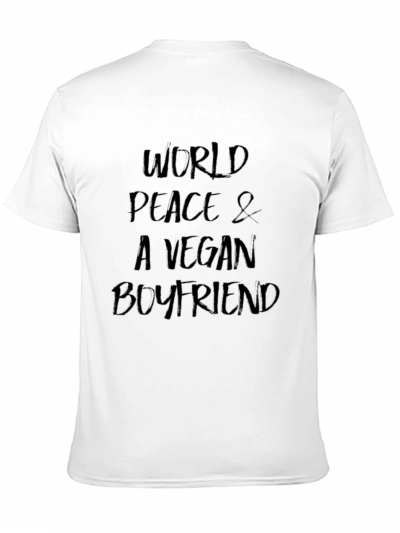 Black Vegan Boyfriend Black Graphic Tee view 11