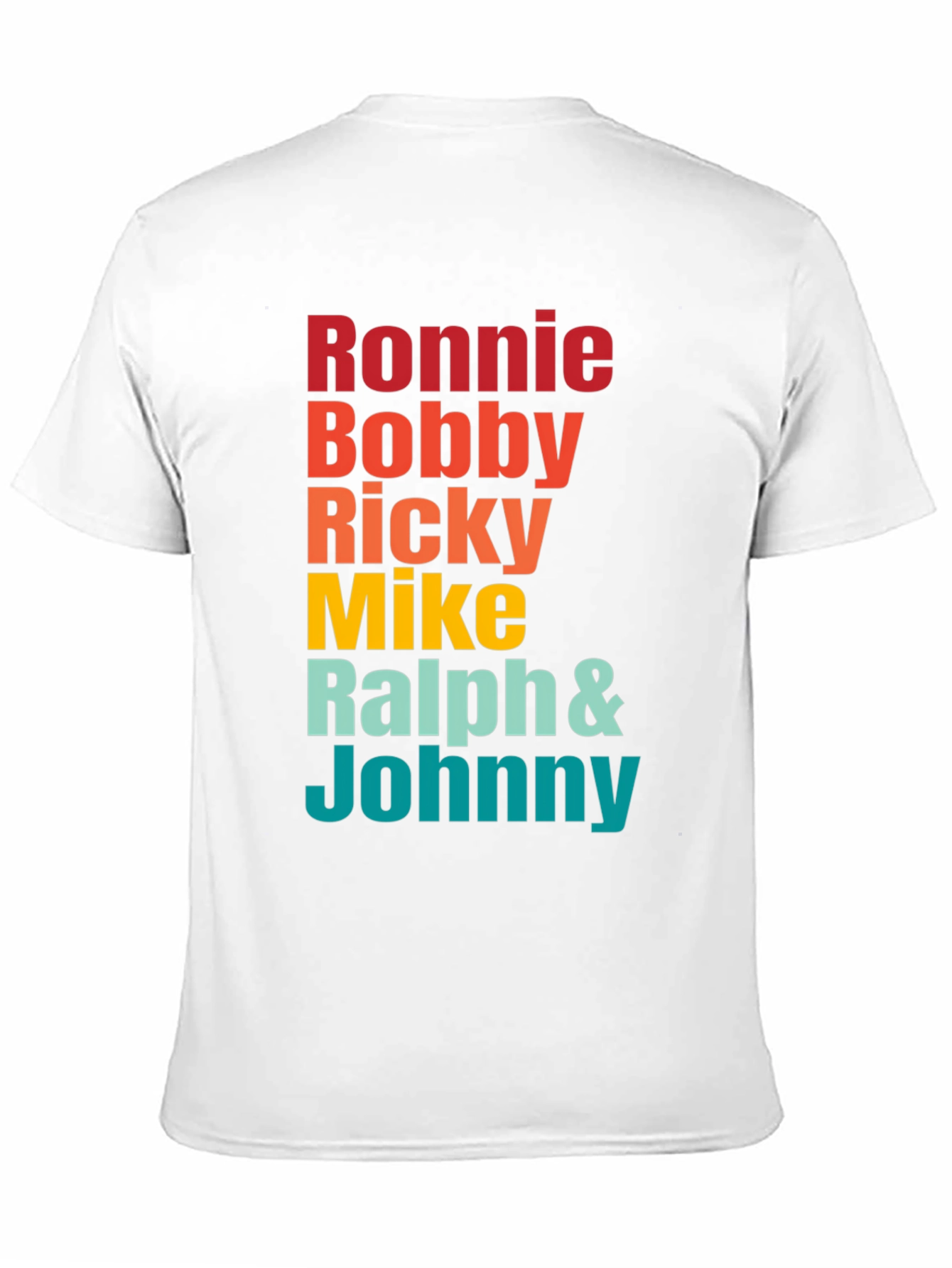 Black Ronnie Bobby Ricky Mike Ralph & Johnny Band Tee view 11