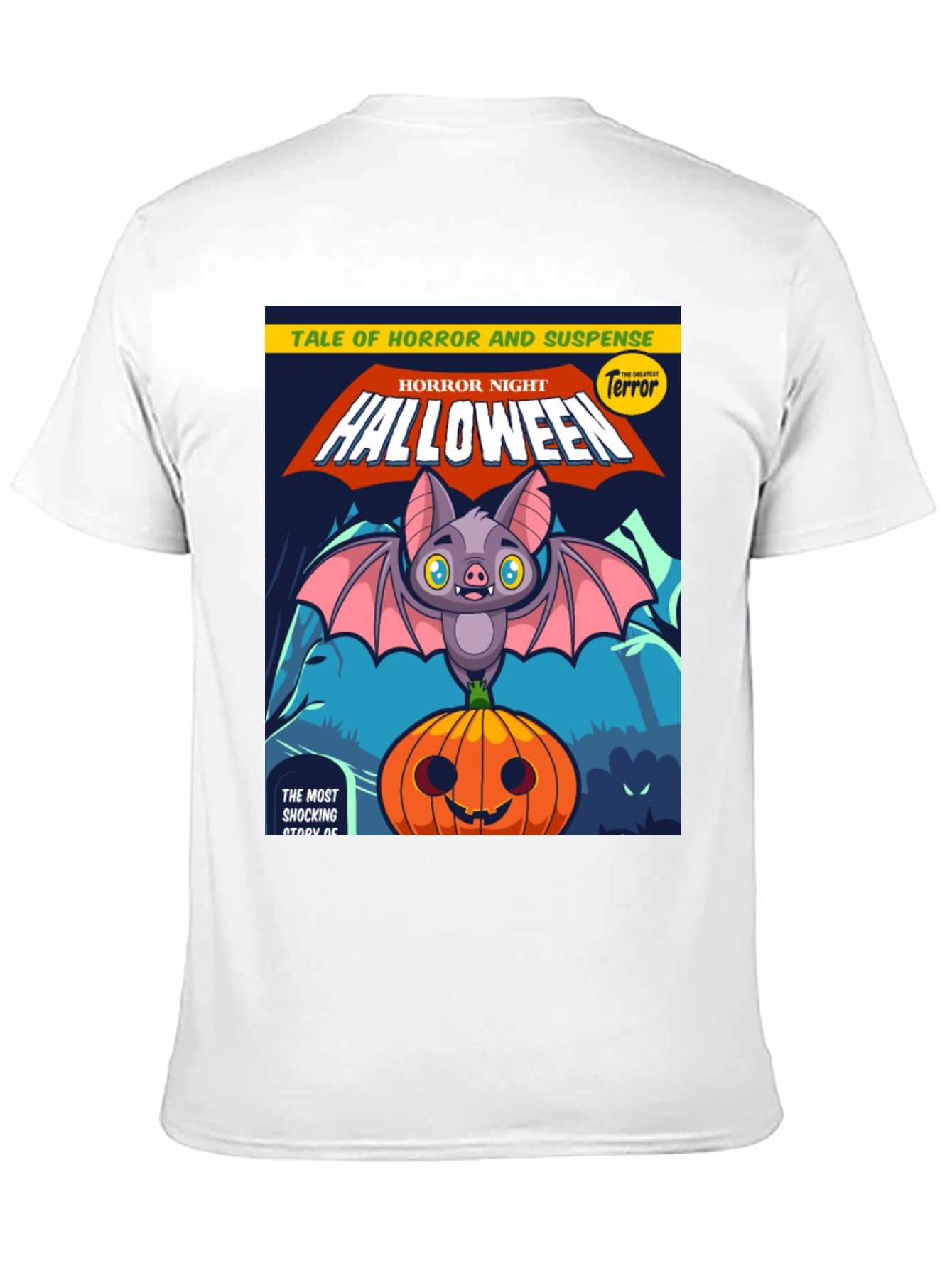 Black Halloween Horror Night T-Shirt view 11