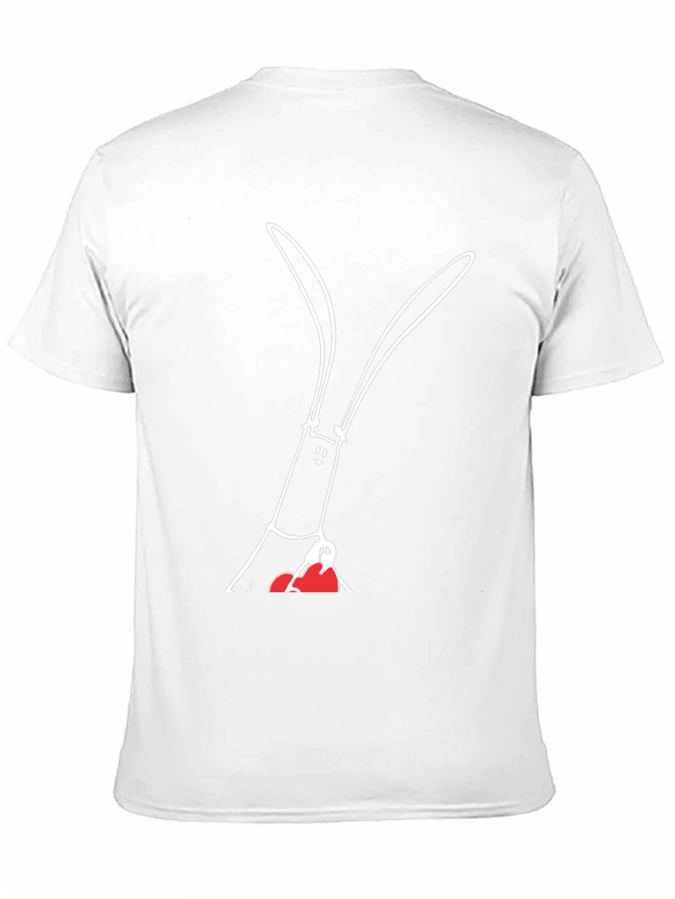 Black Funny Rabbit with Boxing Gloves Black T-Shirt view 11