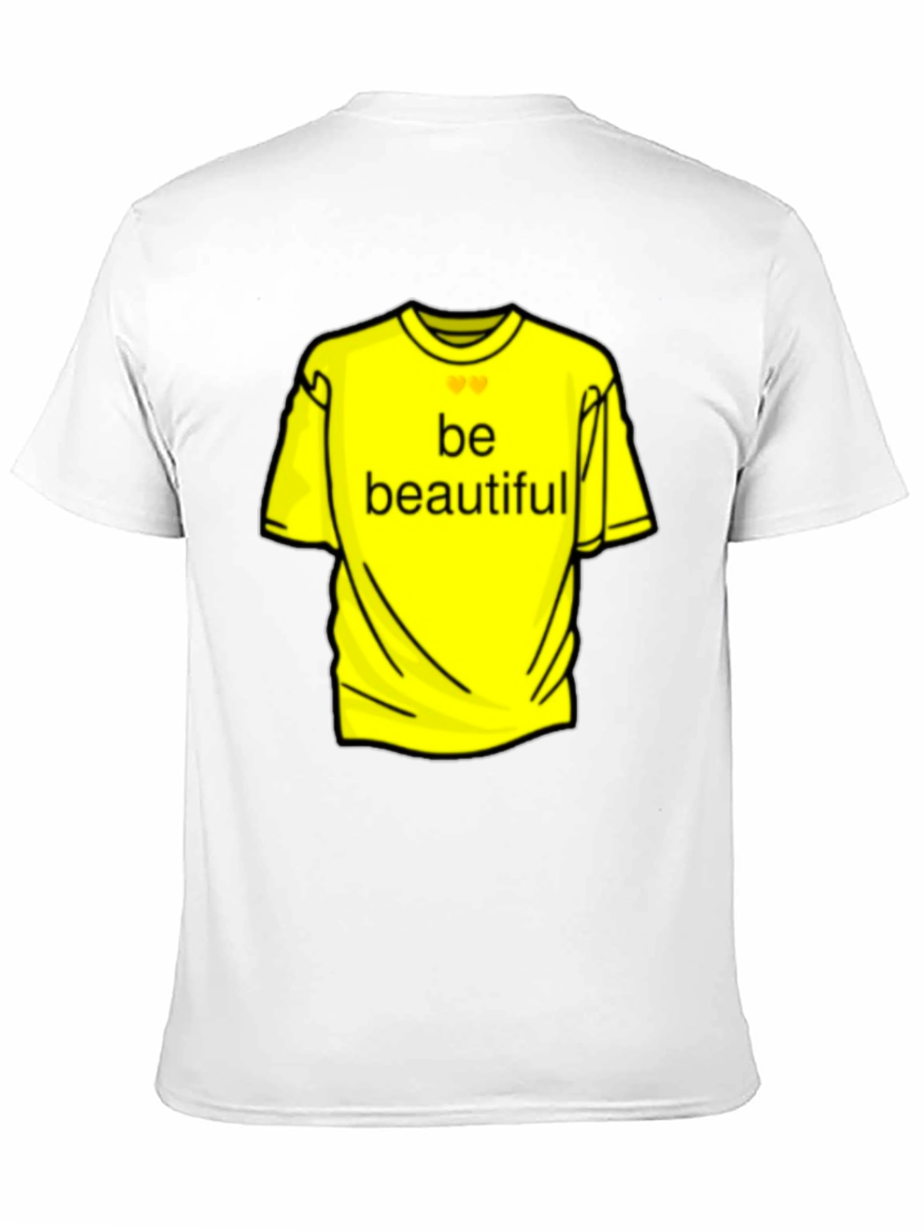 Black Be Beautiful Yellow Graphic Tee - Black Casual T-Shirt view 11