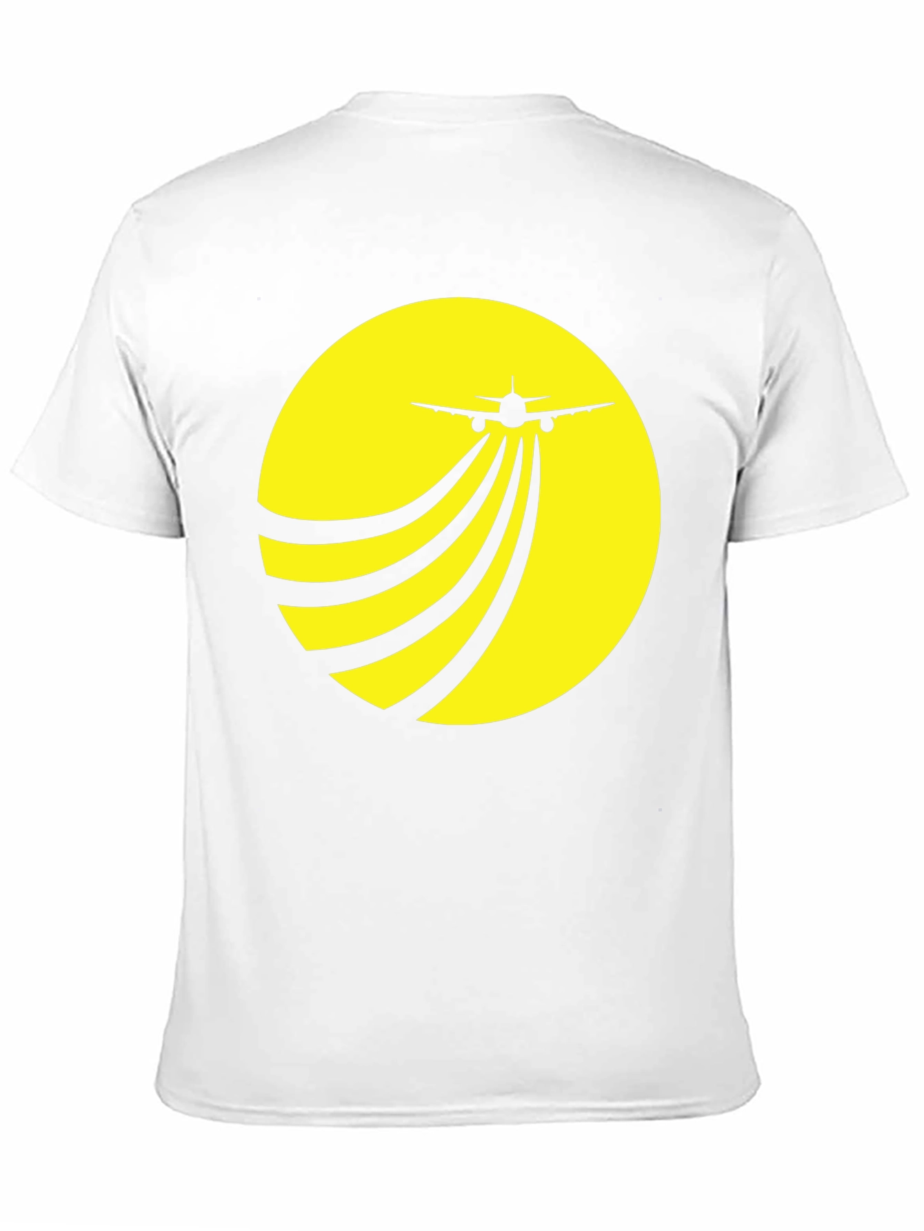 Black Airplane Takeoff Graphic Tee - Black Crew Neck view 11