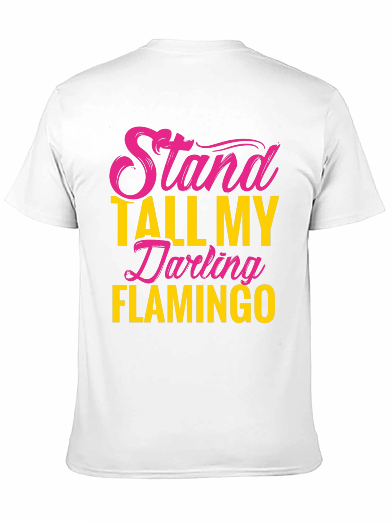 Black Stand Tall Darling Flamingo Graphic Tee view 11