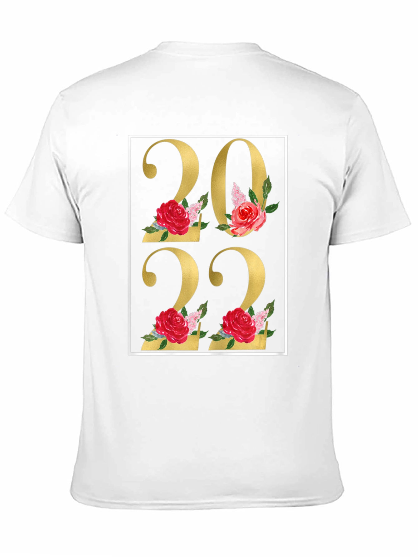 Black Floral 2022 Black T-Shirt view 11