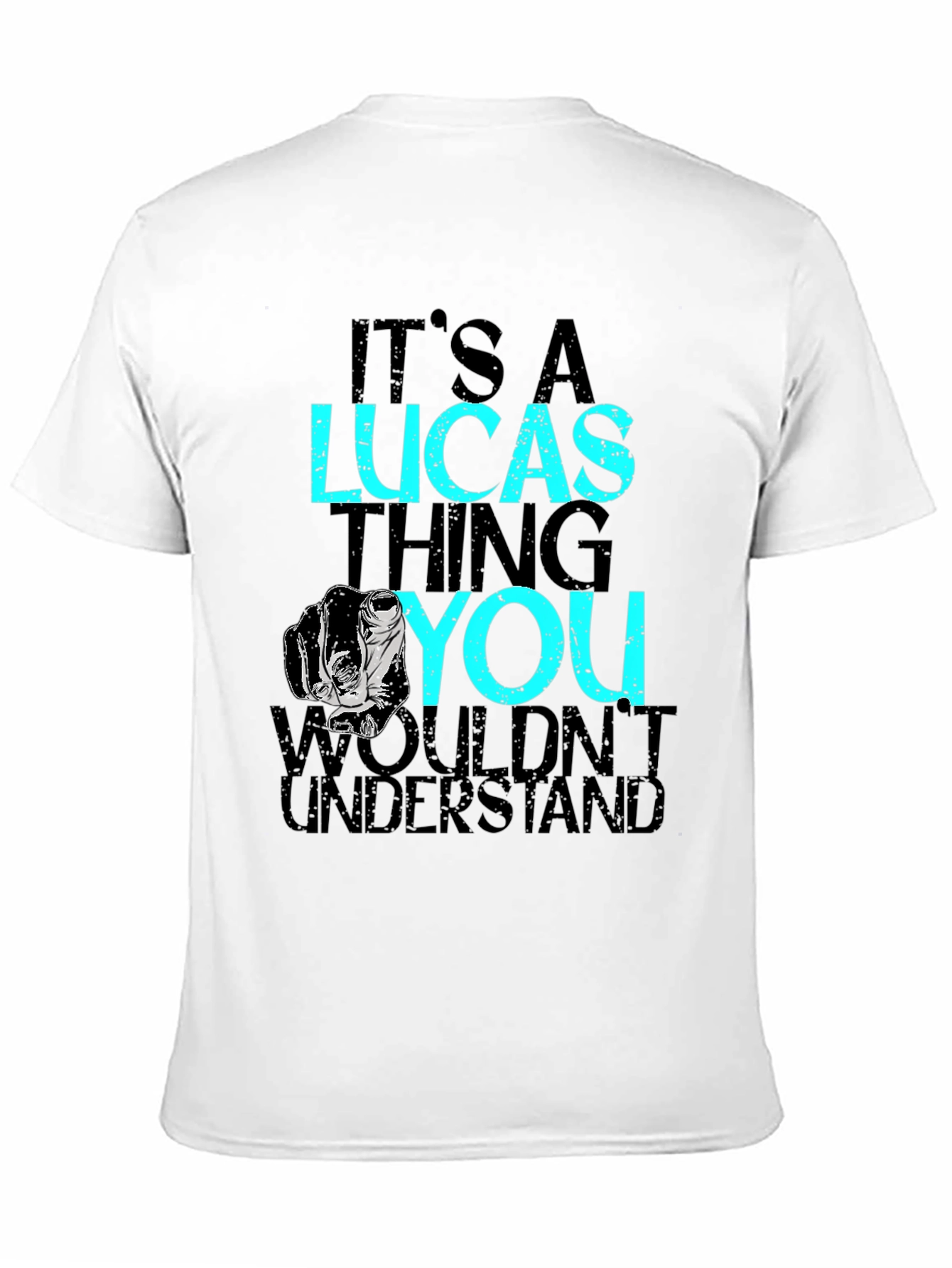 Black It's A Lucas Thing T-Shirt - Black view 11