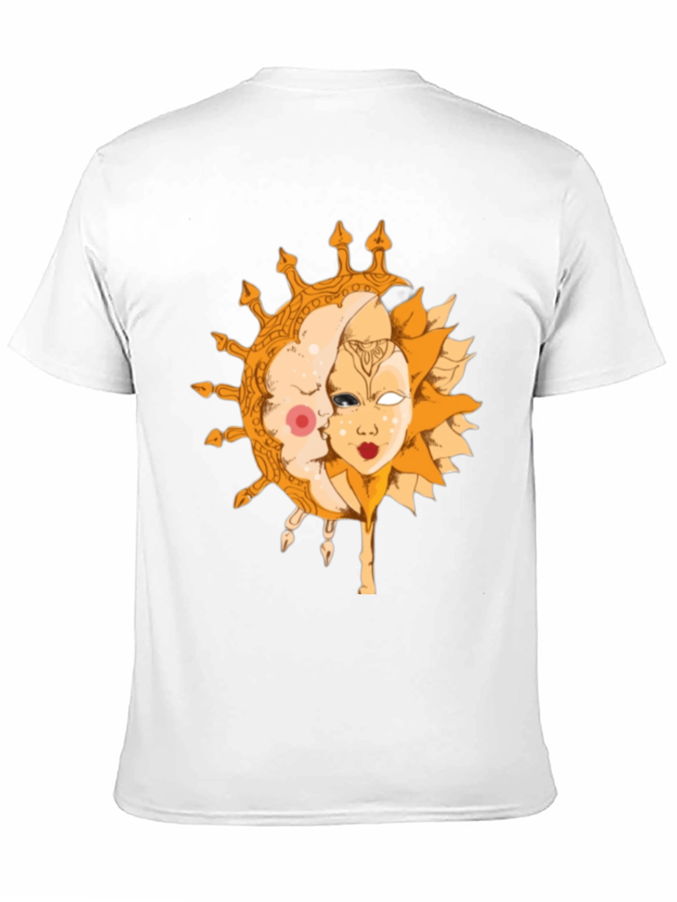 Black Sun and Moon Graphic Tee - Celestial Design view 11