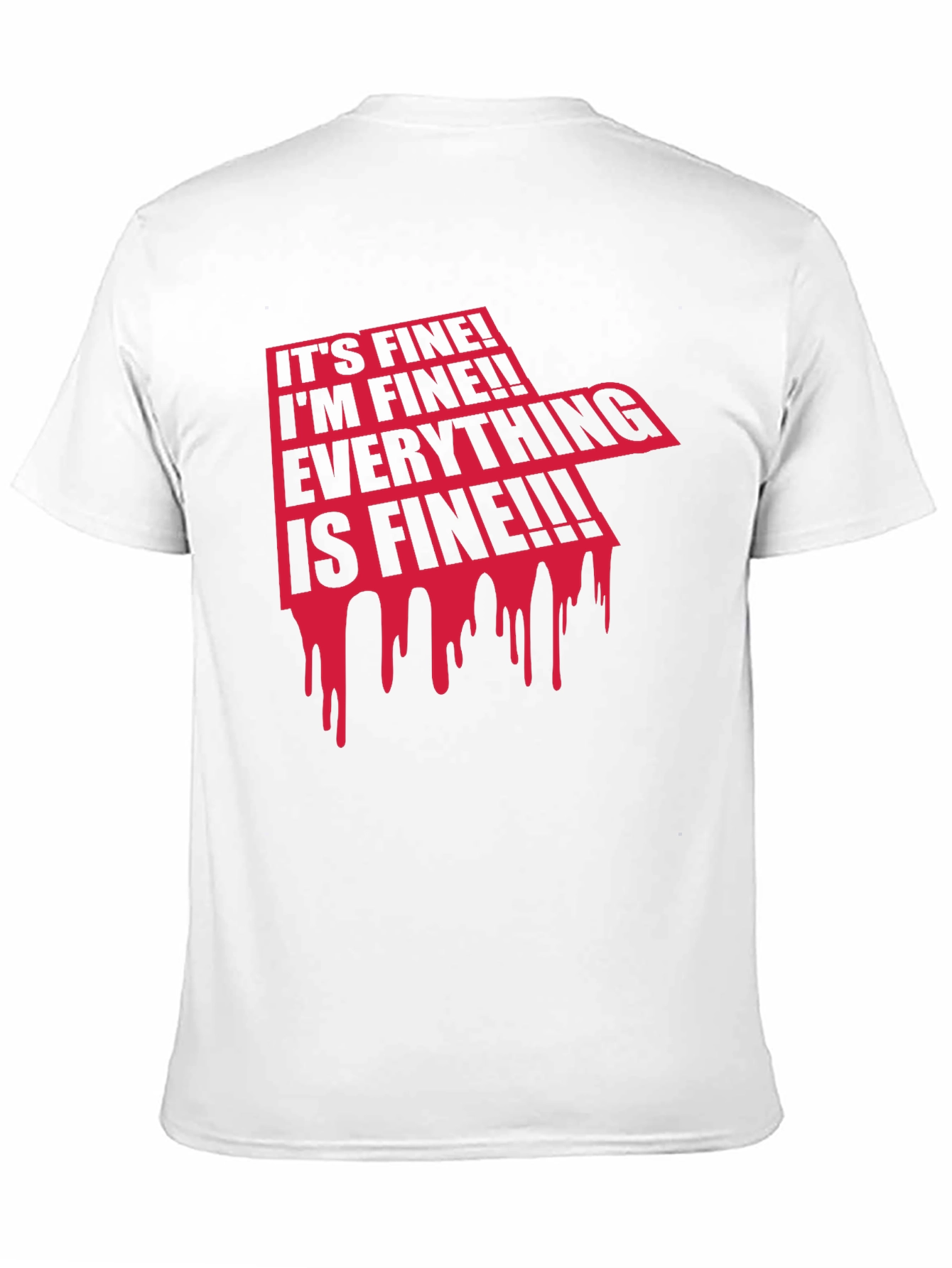 Black It's Fine! Graphic Print Tee view 11