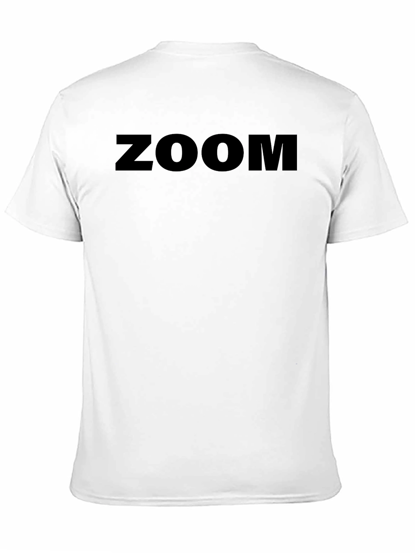 Black Zoom Black T-Shirt, Men's Casual Tee view 11