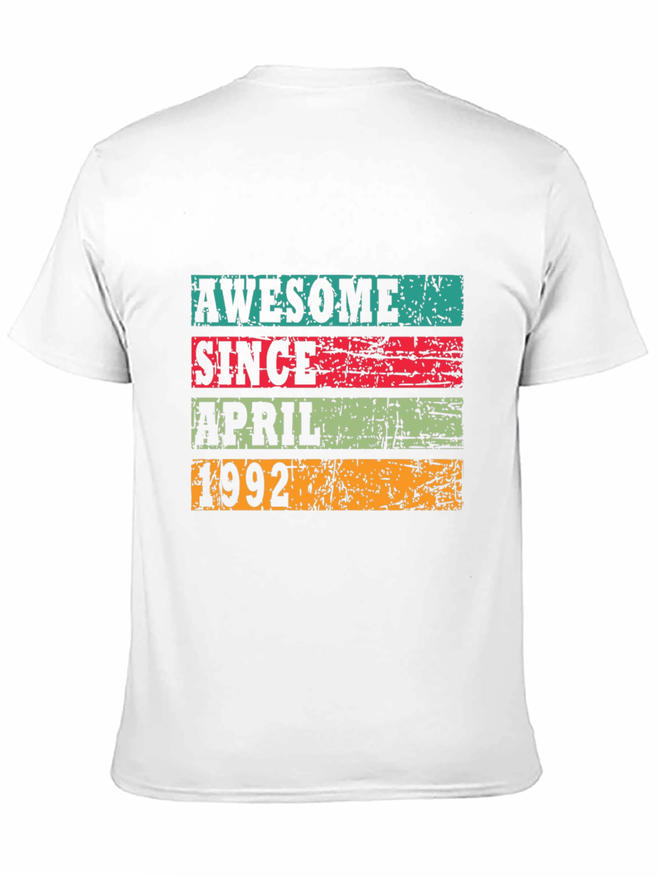 Black Awesome Since April 1992 T-Shirt view 11