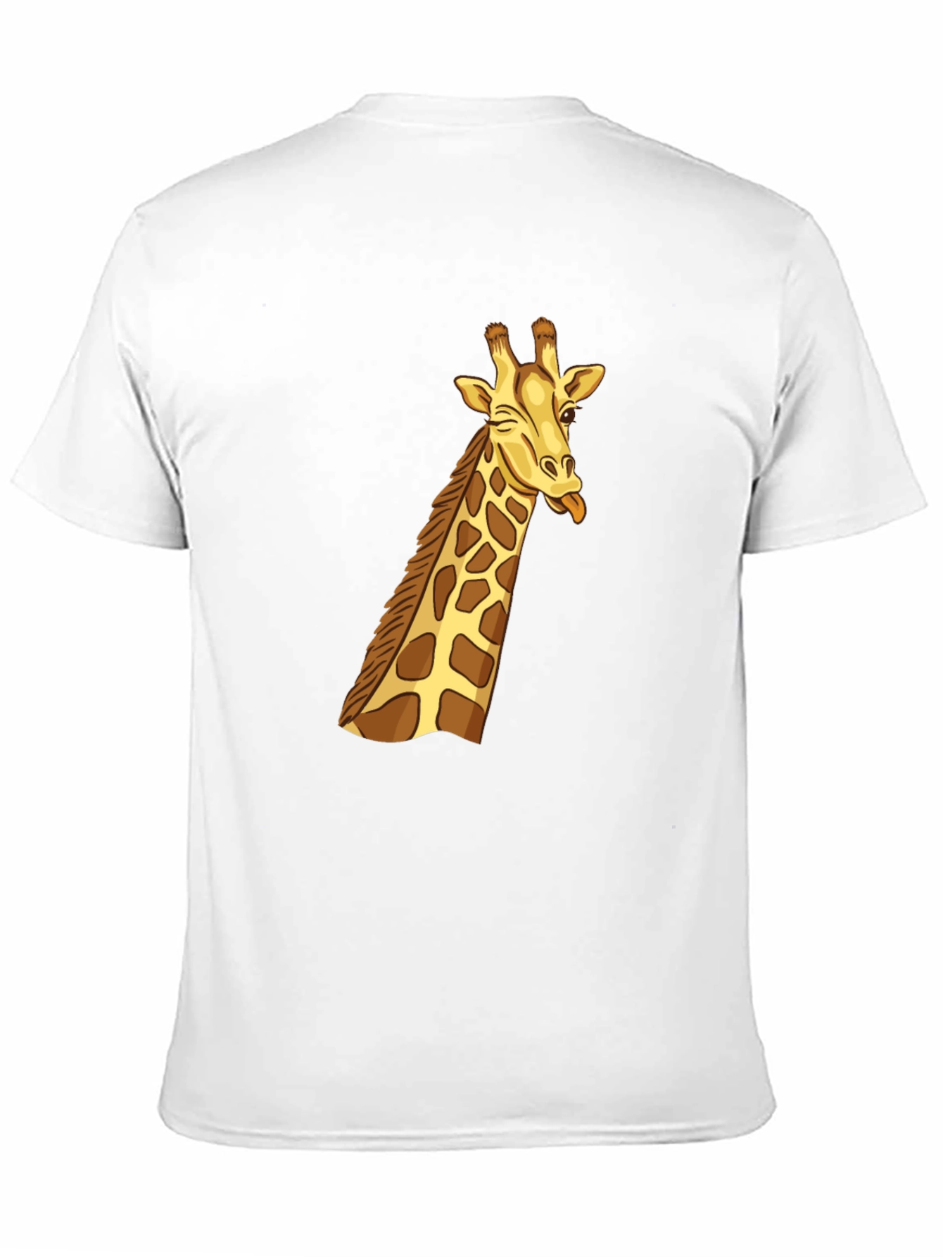 Black Black Giraffe Graphic Tee - Novelty Cartoon T-Shirt view 11