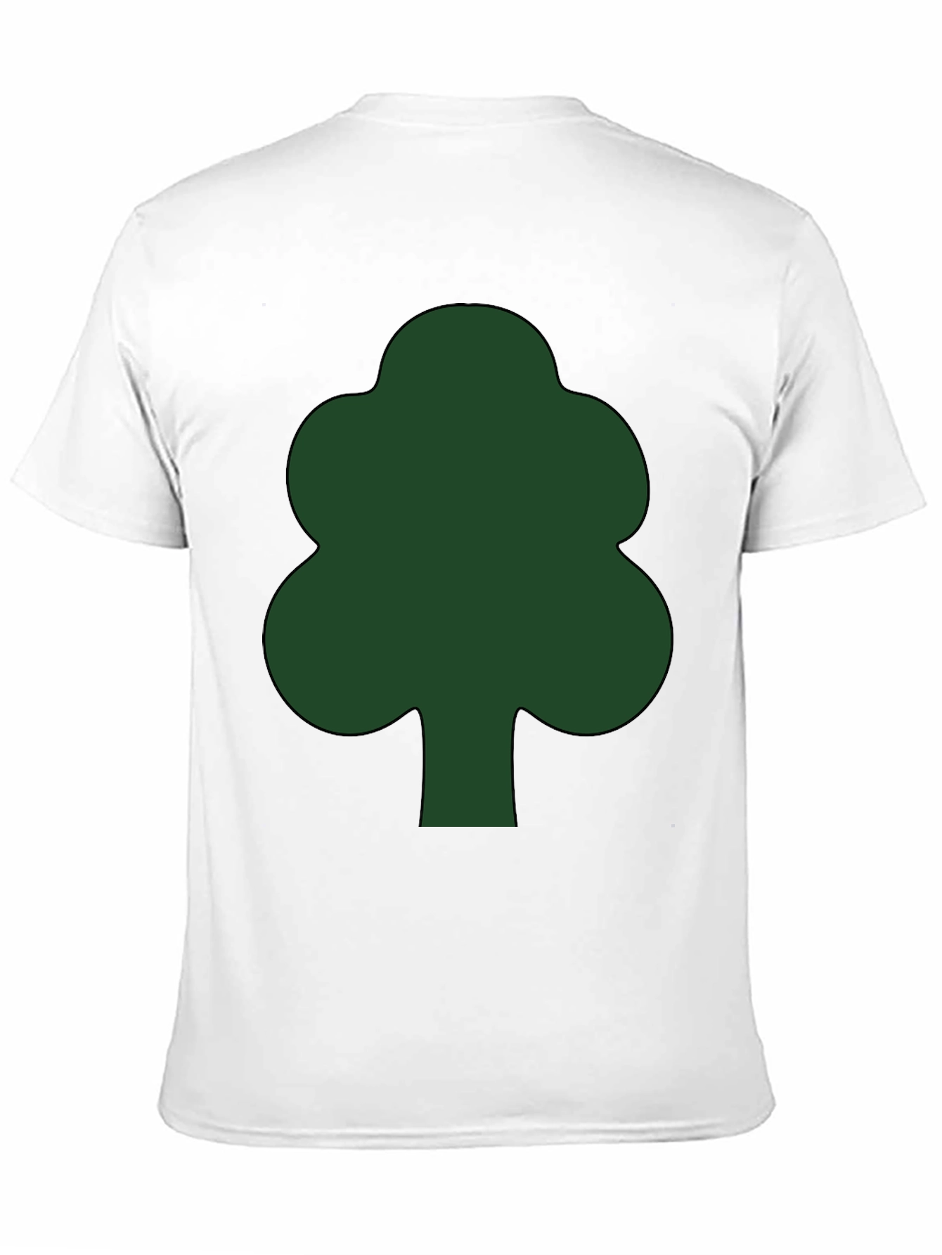 Black Green Tree Graphic Black T-Shirt view 11