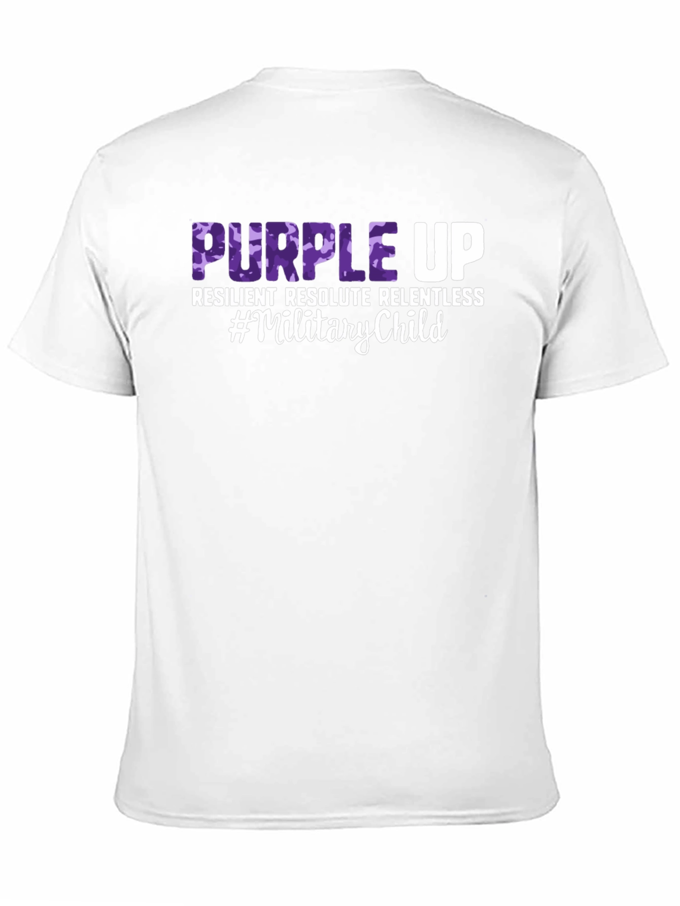 Black Purple Up Military Child T-Shirt view 11