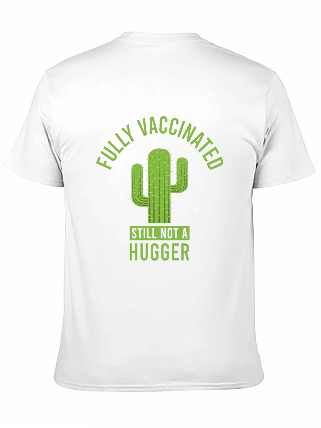 Black Fully Vaccinated Cactus Graphic T-Shirt view 11