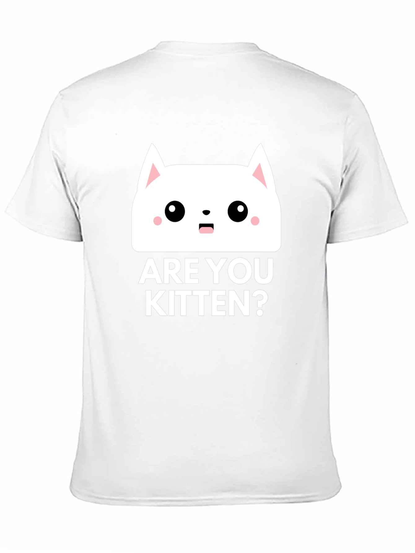 Black Are You Kitten Me? Graphic T-Shirt - Black Cotton Tee view 11