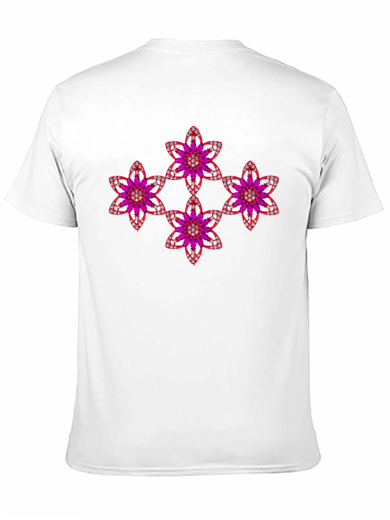 Black Floral Jewel Tee - Sparkle & Shine! view 11