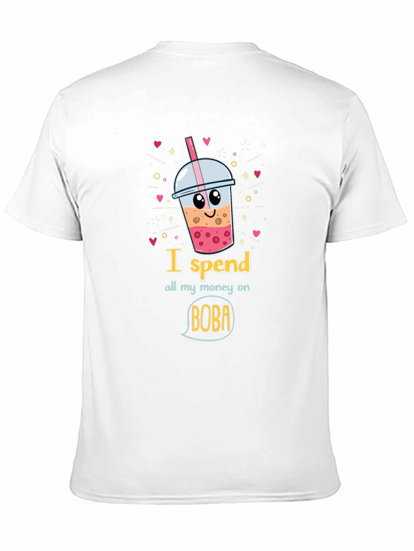 Black Boba Lover Tee: I Spend All My Money On Boba! view 11