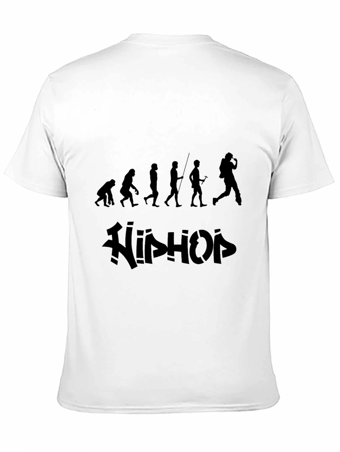 Black Hip Hop Evolution T-Shirt - Black Graphic Tee view 11