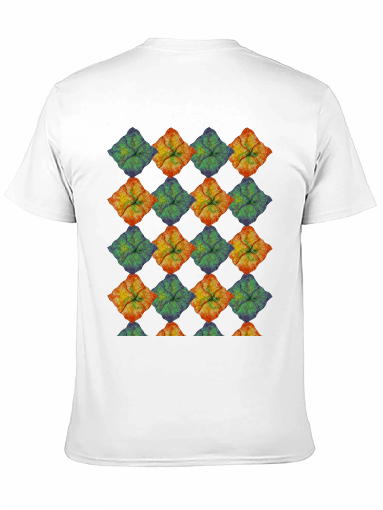 Black Abstract Geometric Pattern Black T-Shirt view 11