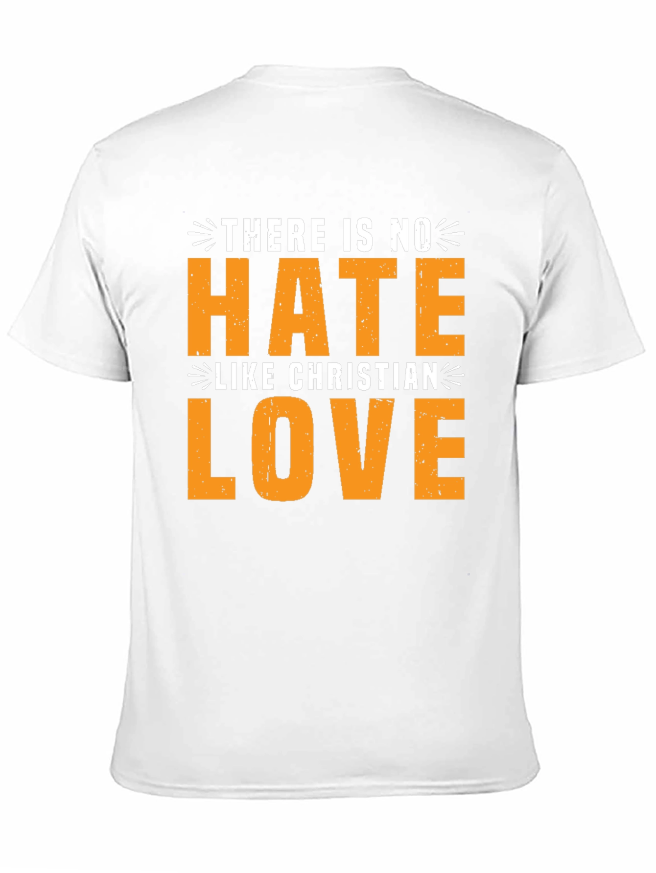 Black Christian Love Graphic Tee - Unisex Black T-Shirt view 11