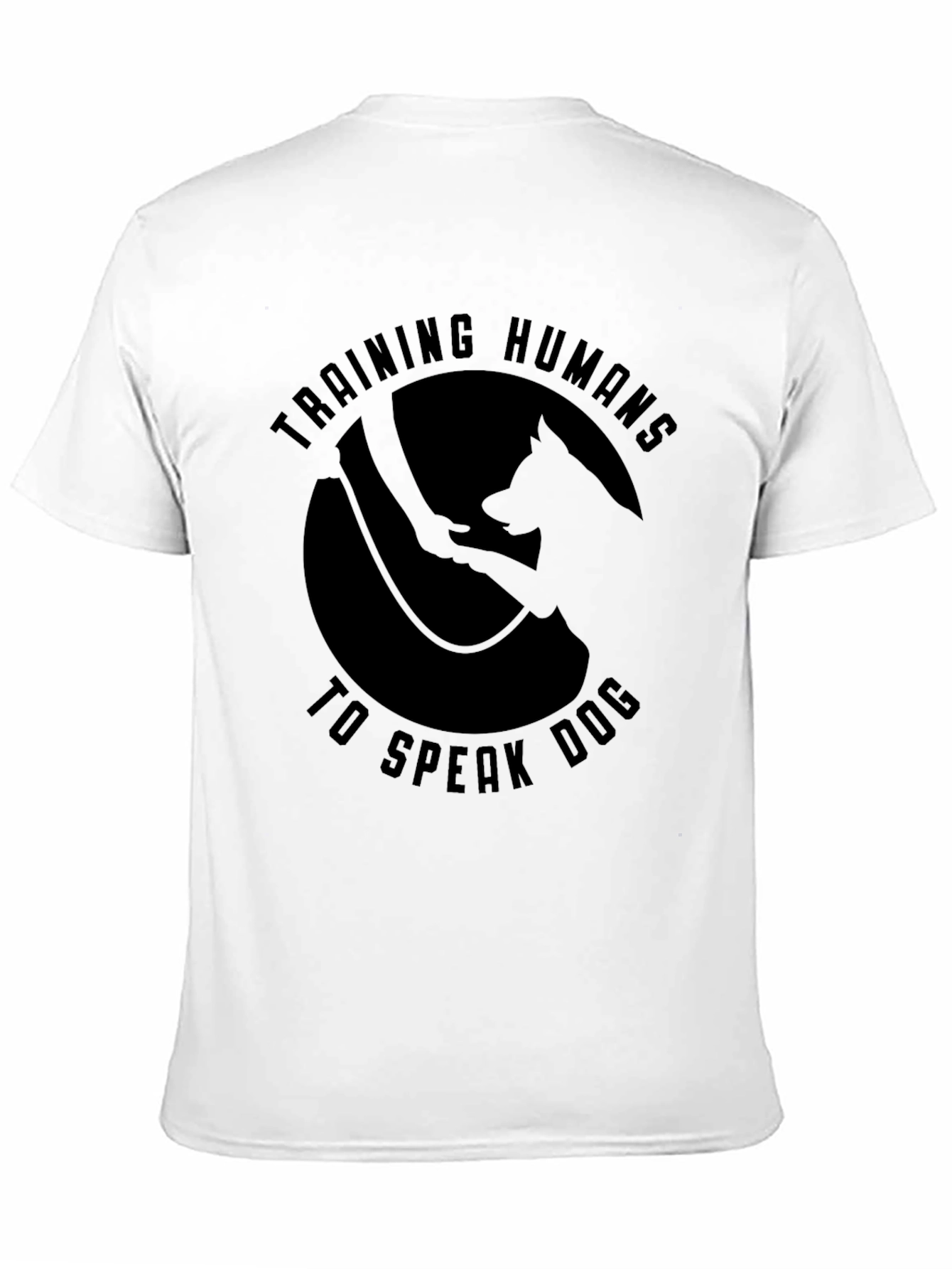 Black Training Humans to Speak Dog T-Shirt view 11