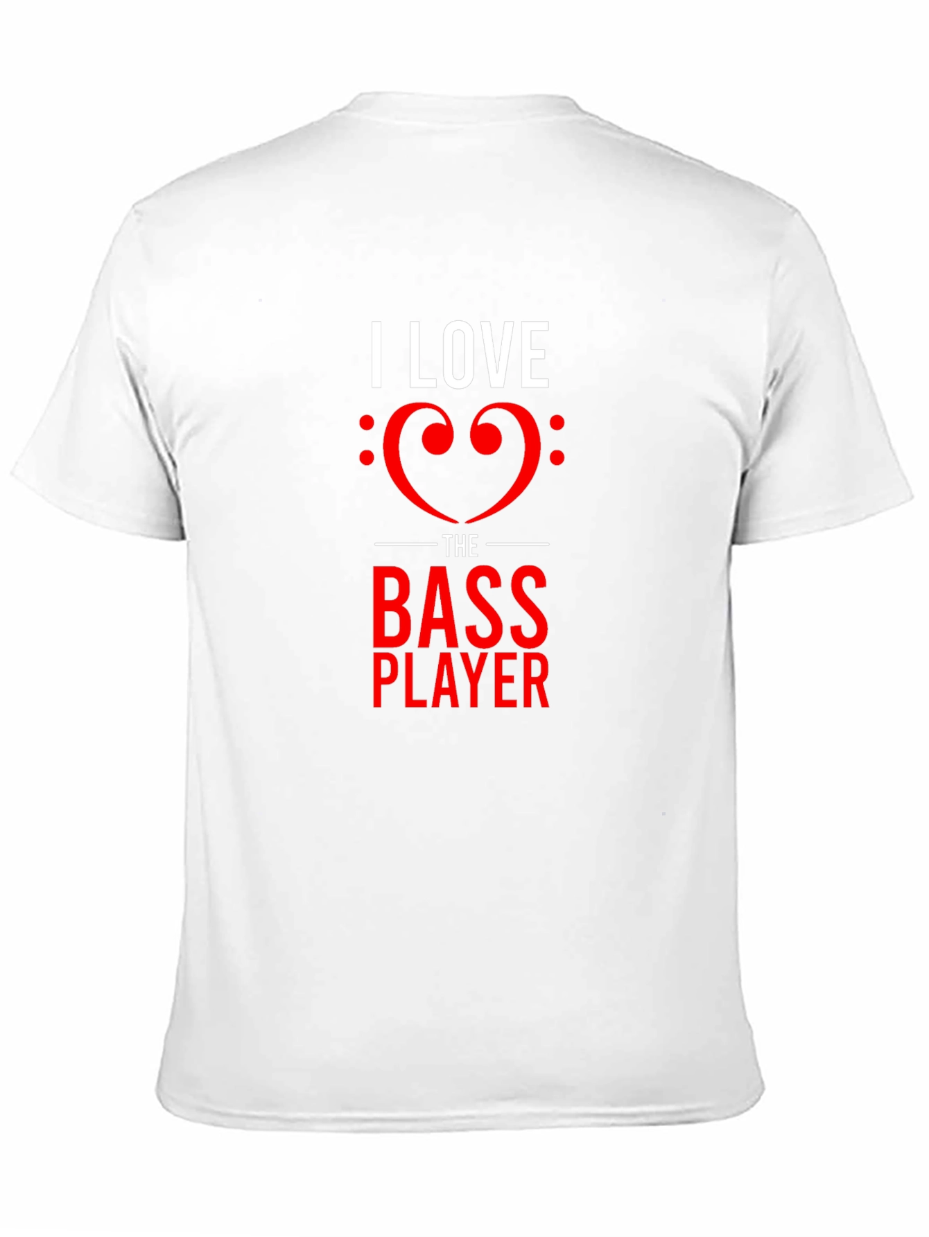 Black I Love the Bass Player Black T-Shirt view 11