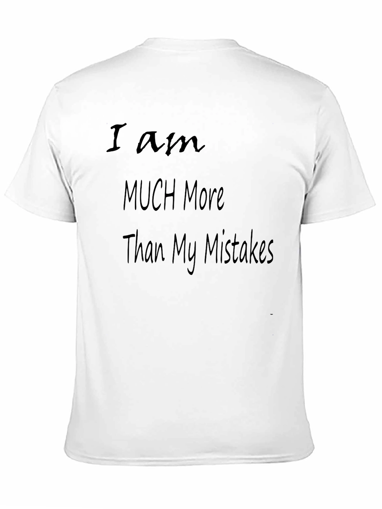Black Inspirational Black T-Shirt - More Than My Mistakes view 11