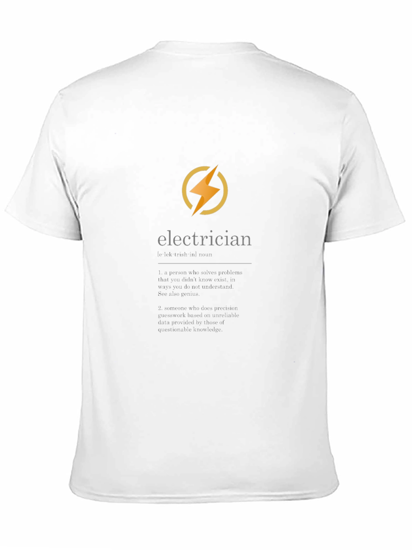 Black Electrician T-Shirt - Premium Quality view 11
