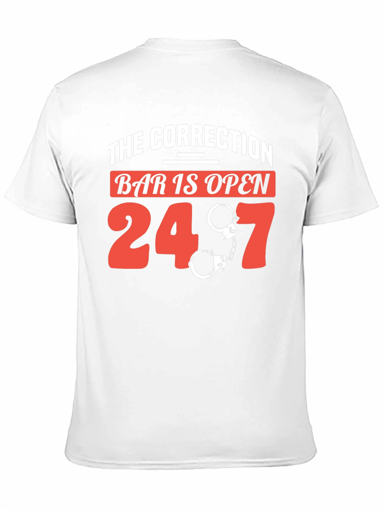 Black The Correction Bar is Open 24/7 Graphic T-Shirt view 11