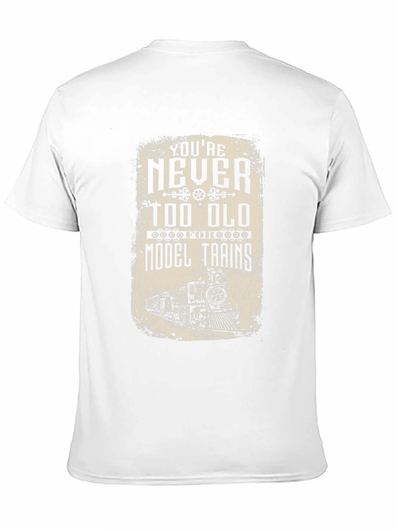 Black Model Train Enthusiast Black T-Shirt view 11