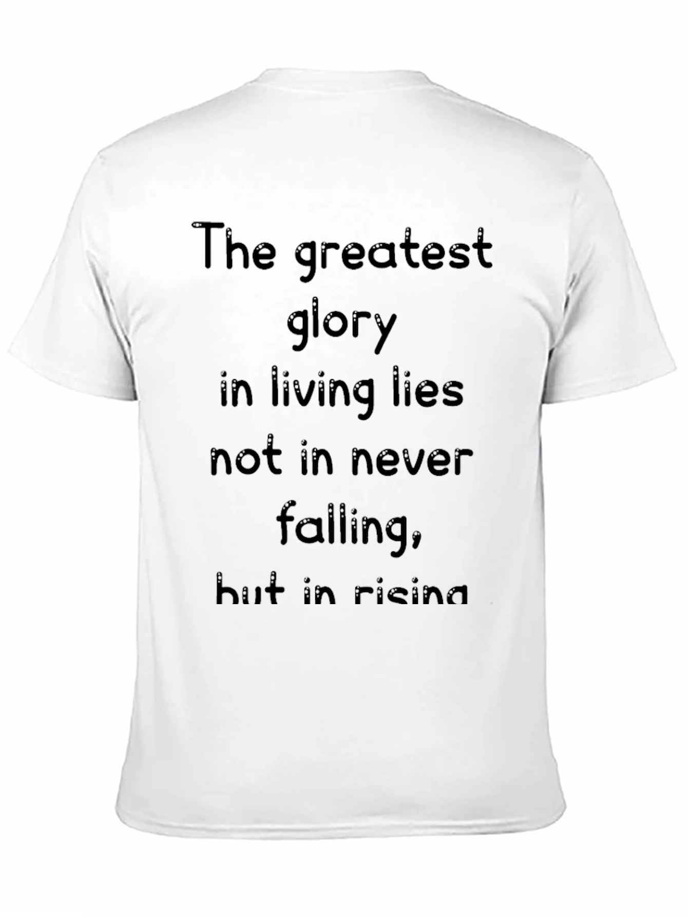 Black Inspirational Quote Black T-Shirt view 11