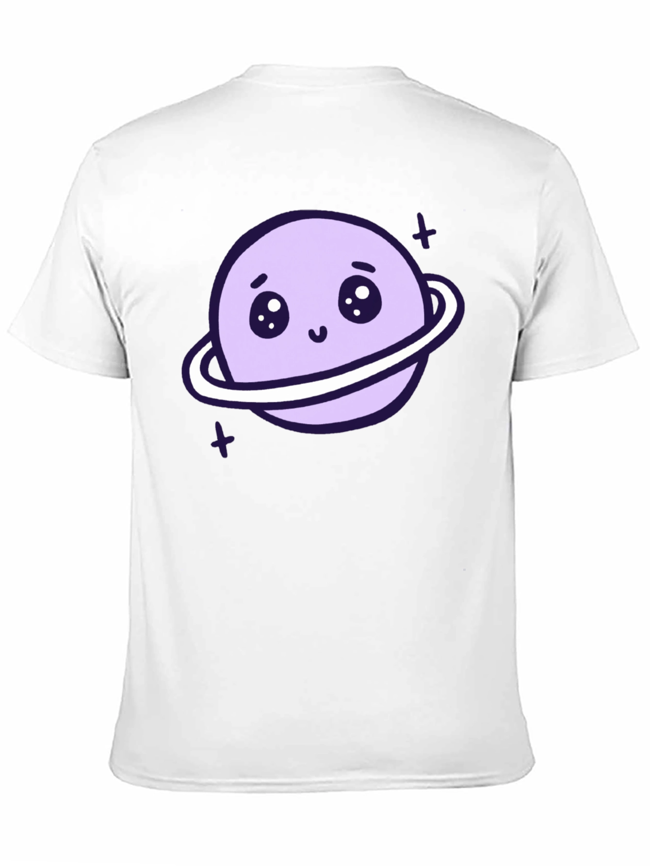 Black Cute Planet Graphic T-Shirt - Black view 11