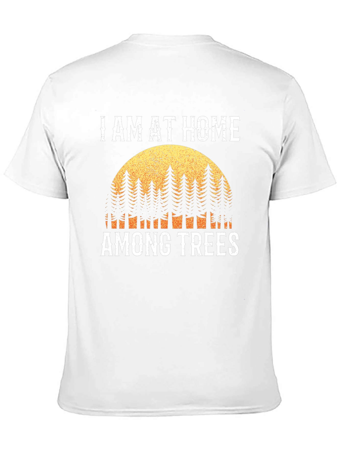 Black I Am At Home Among Trees Graphic Tee view 11