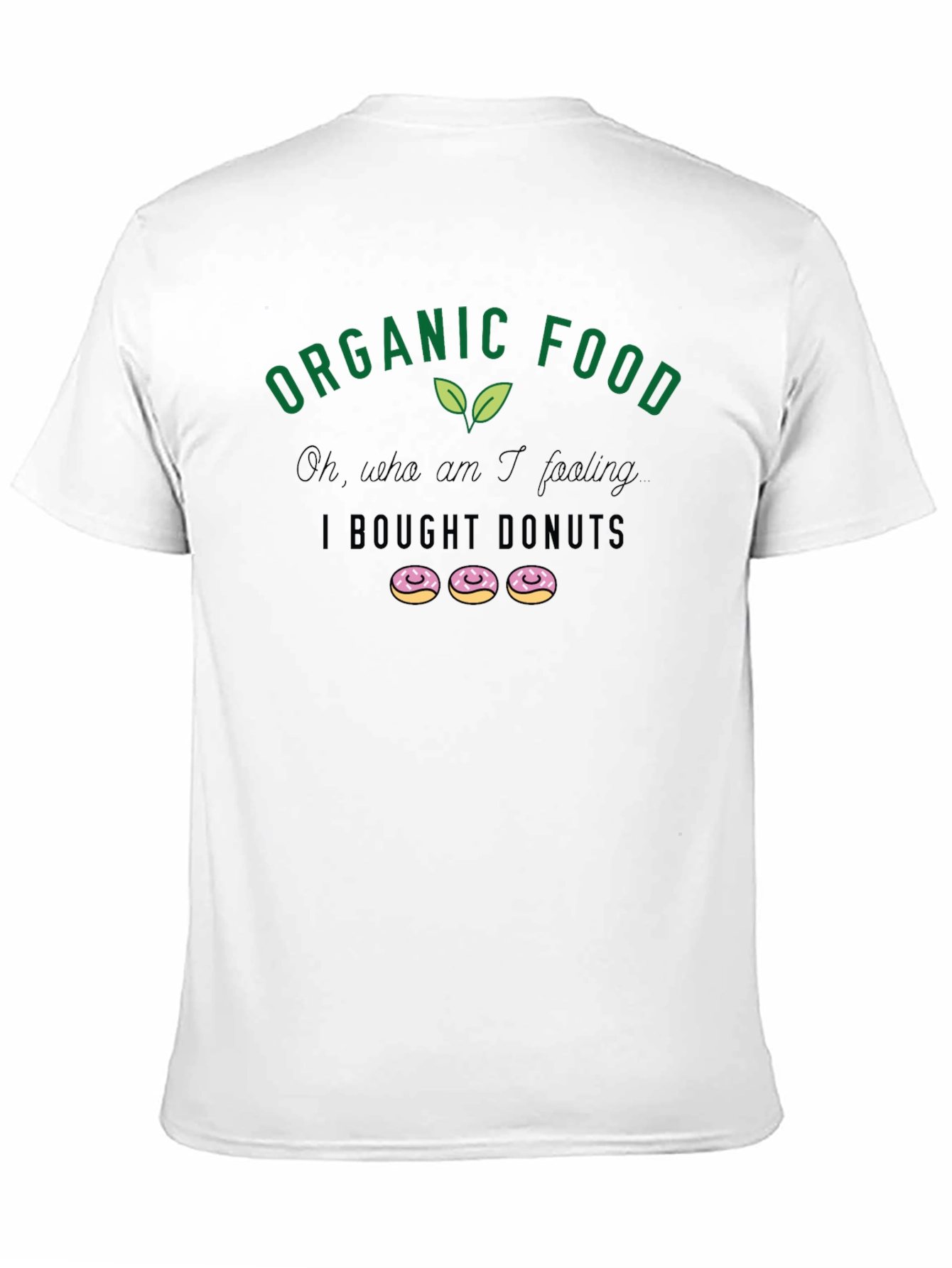 Black Organic Food Donut Lover T-Shirt view 11