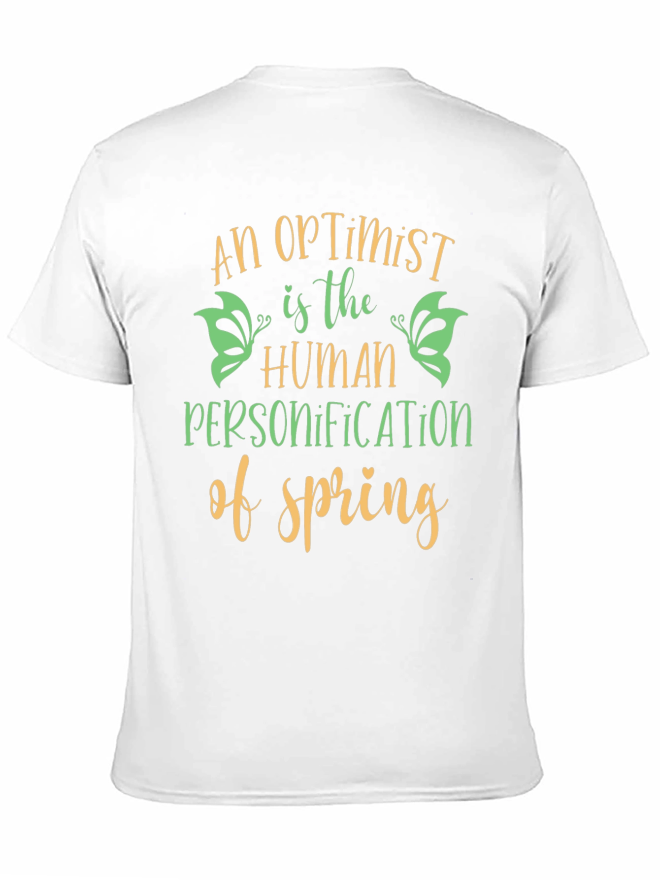 Black Optimist Spring T-Shirt -  Unisex Graphic Tee view 11