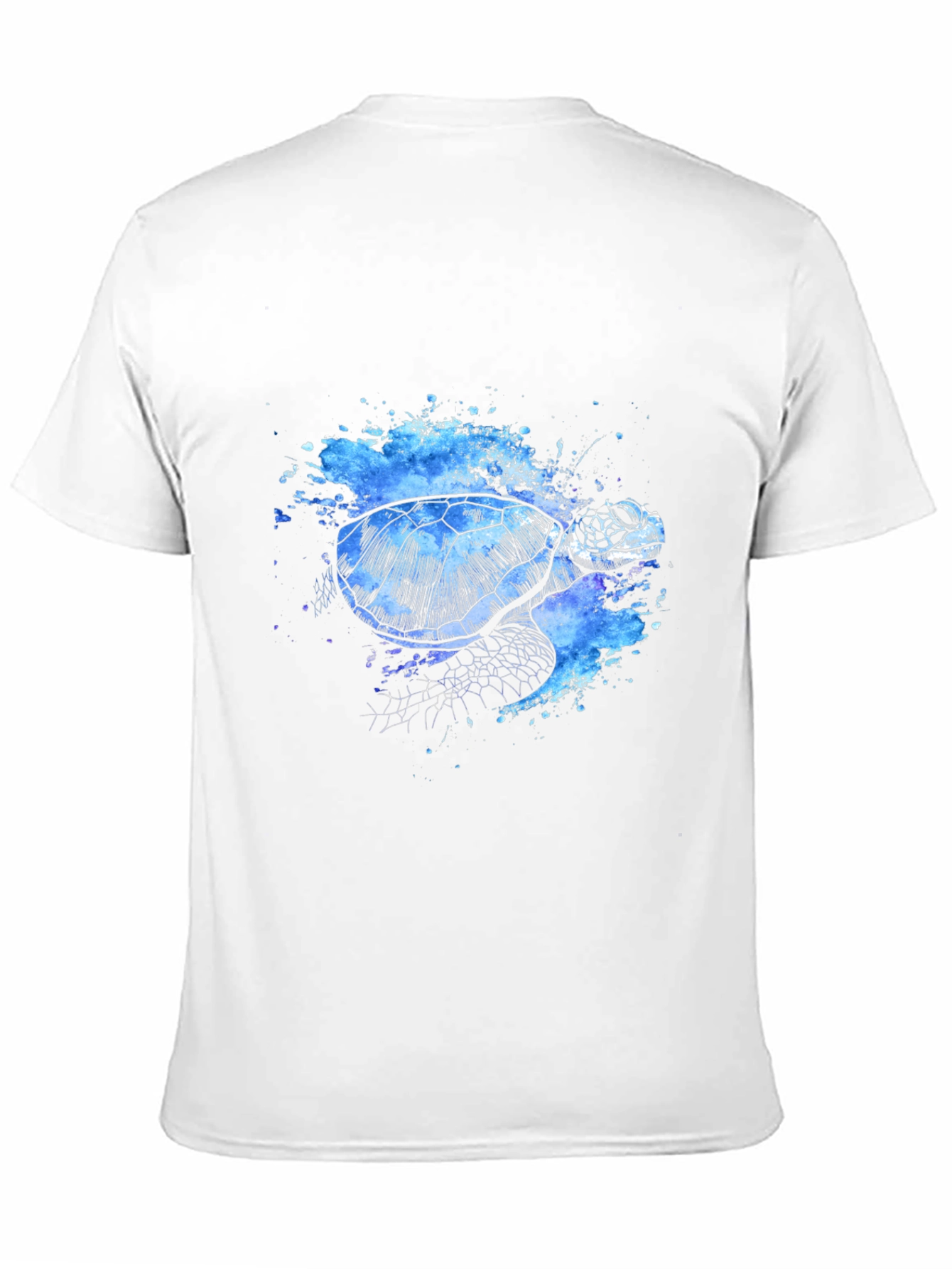 Black Turtle Splash T-Shirt - Unique Artistic Design view 11