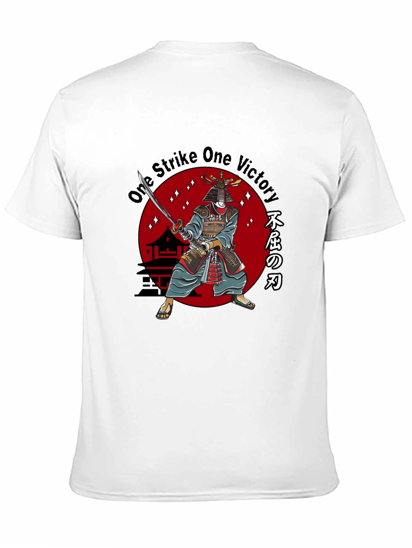 Black Samurai One Strike Victory Graphic Tee view 11