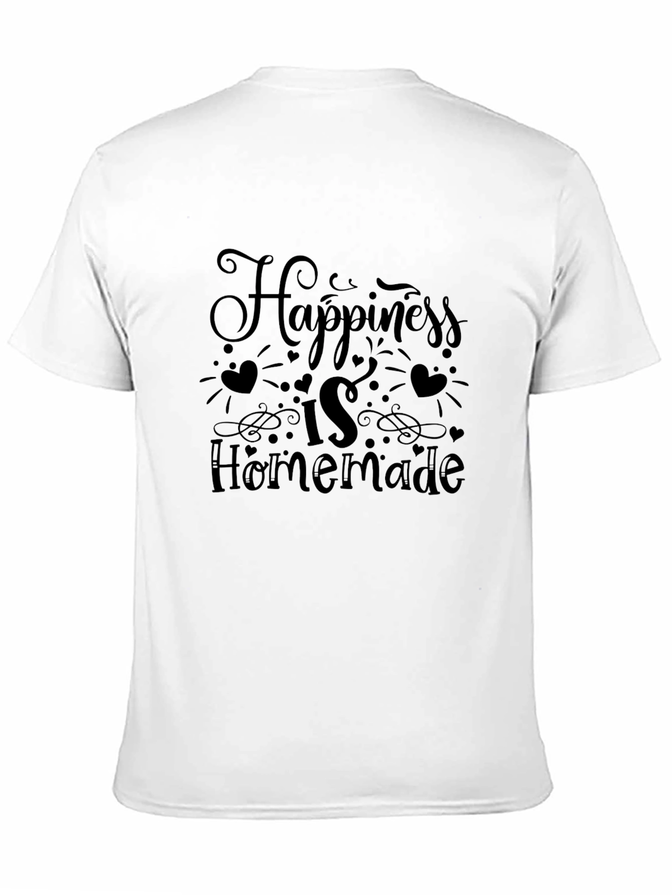 Black Happiness is Homemade Graphic Tee - Black view 11