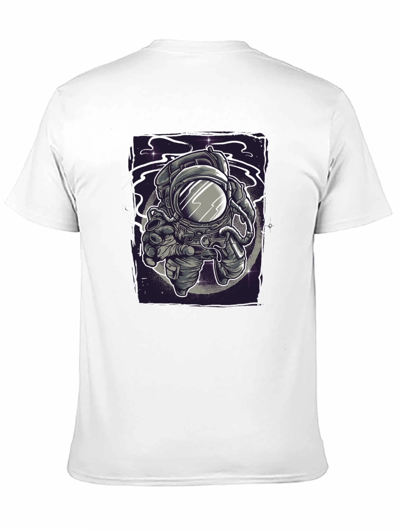 Black Astronaut Graphic Tee - Space Exploration T-Shirt view 11