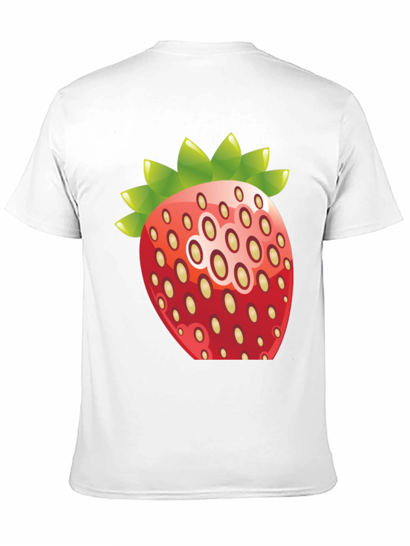Black Strawberry Graphic Print Crew Neck T-Shirt view 11
