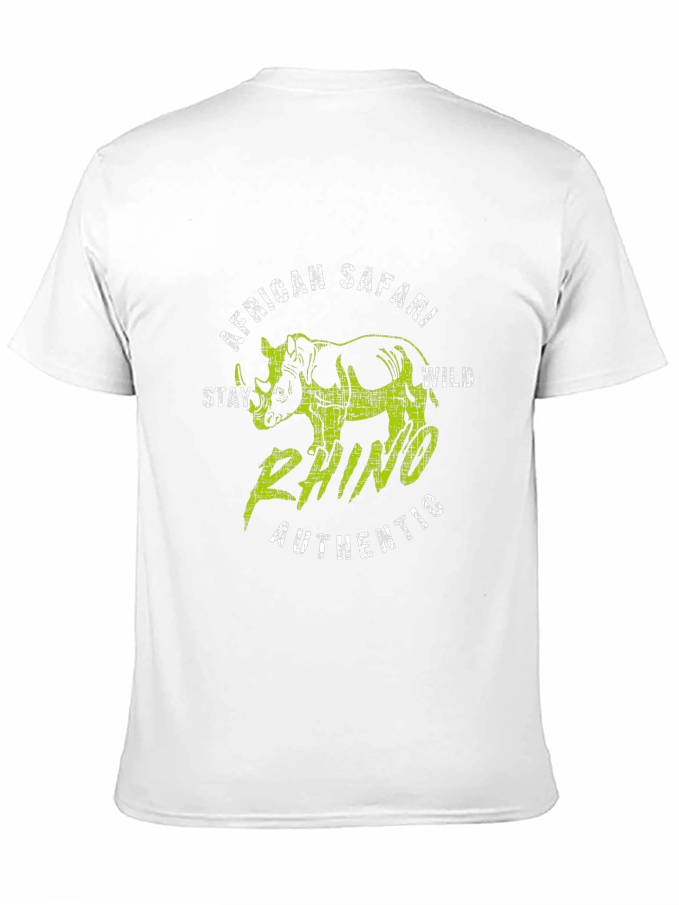 Black African Safari Rhino Graphic T-Shirt - Stay Wild view 11