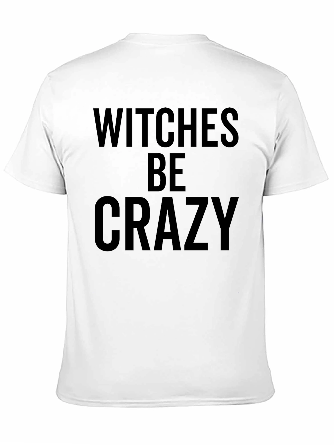 Black Witches Be Crazy Graphic Tee - Black Cotton T-Shirt view 11