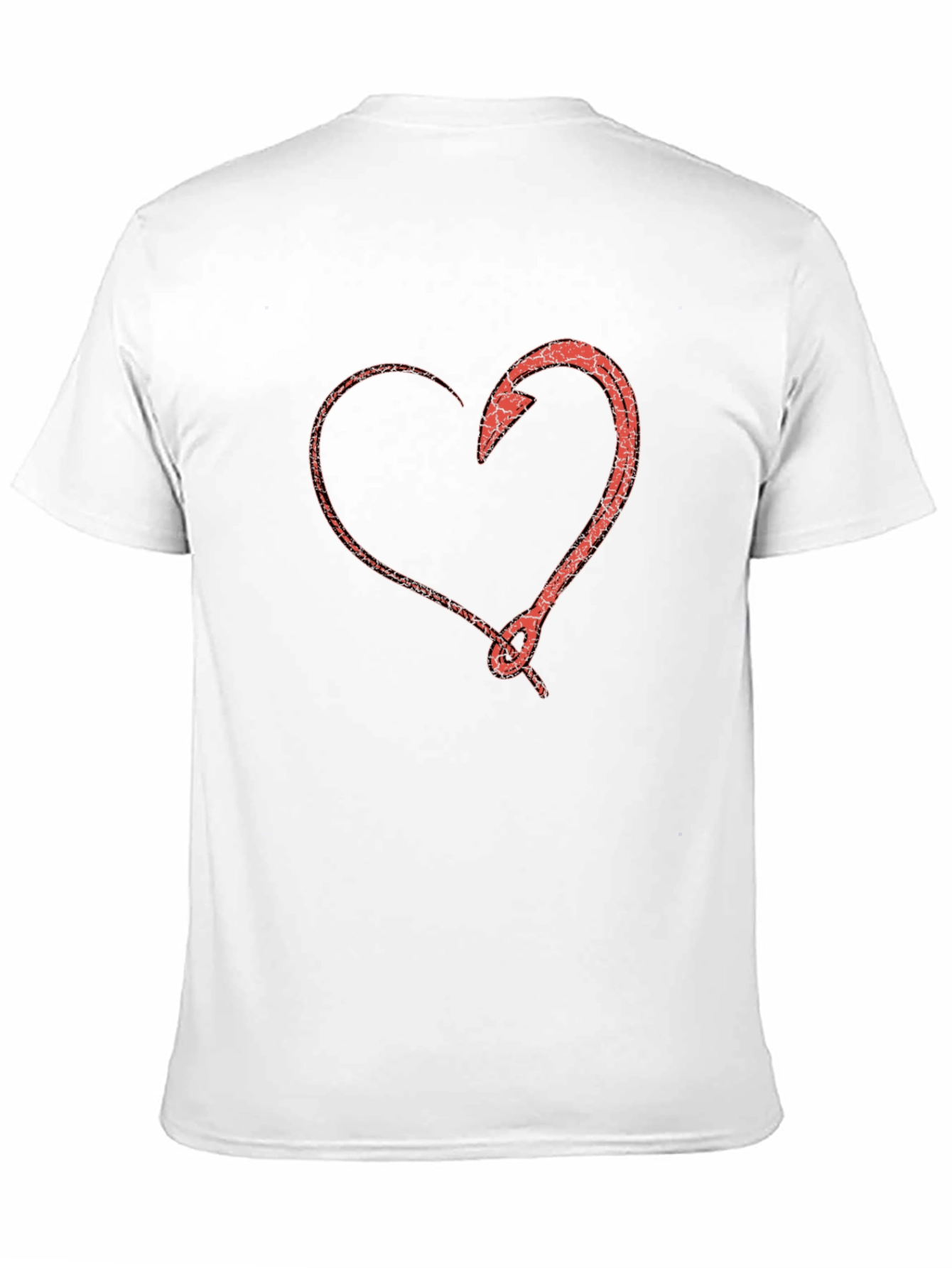 Black Heart Hook T-Shirt - Fishing Love Tee view 11