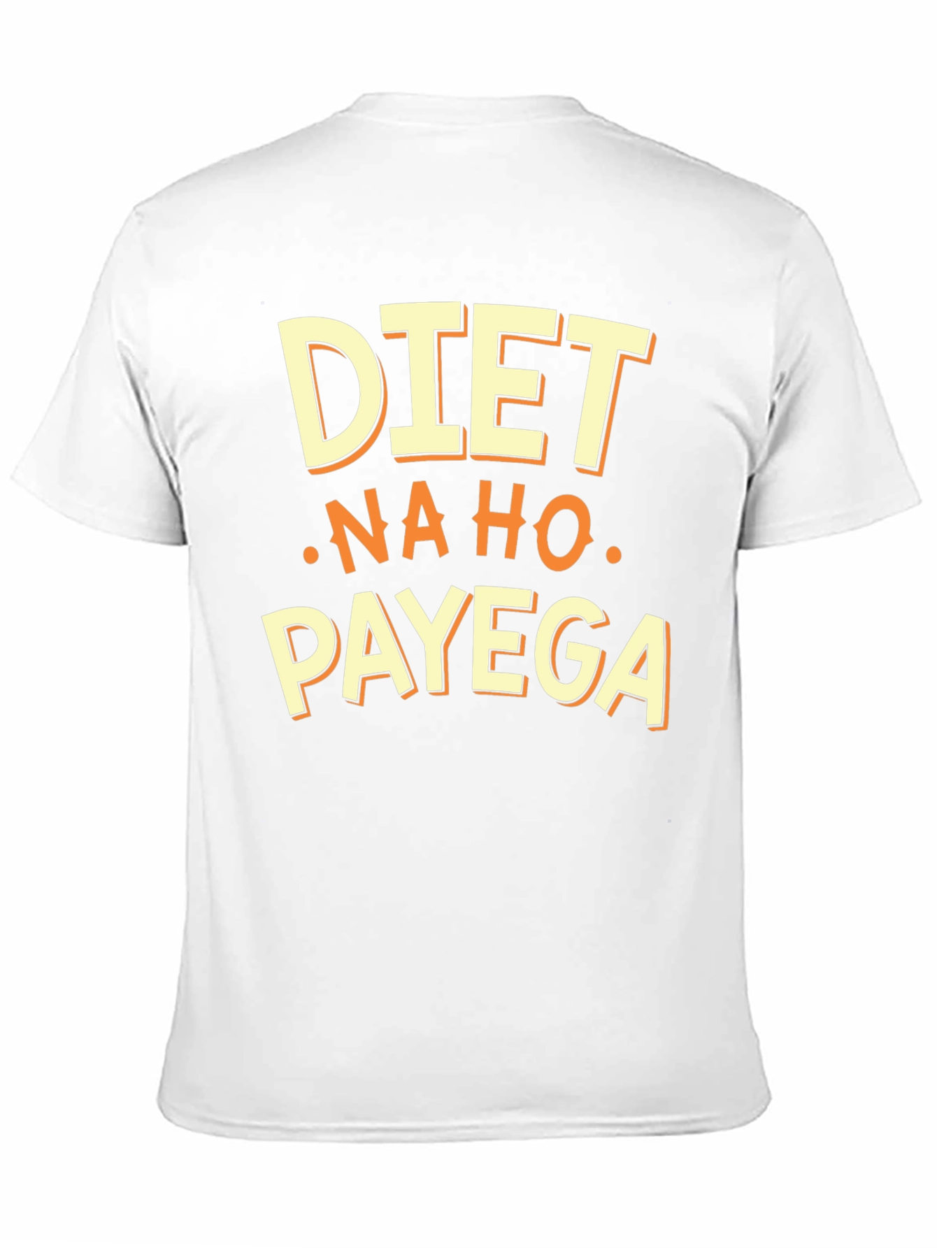 Black Diet Nahi Ho Payega Funny T-Shirt view 11