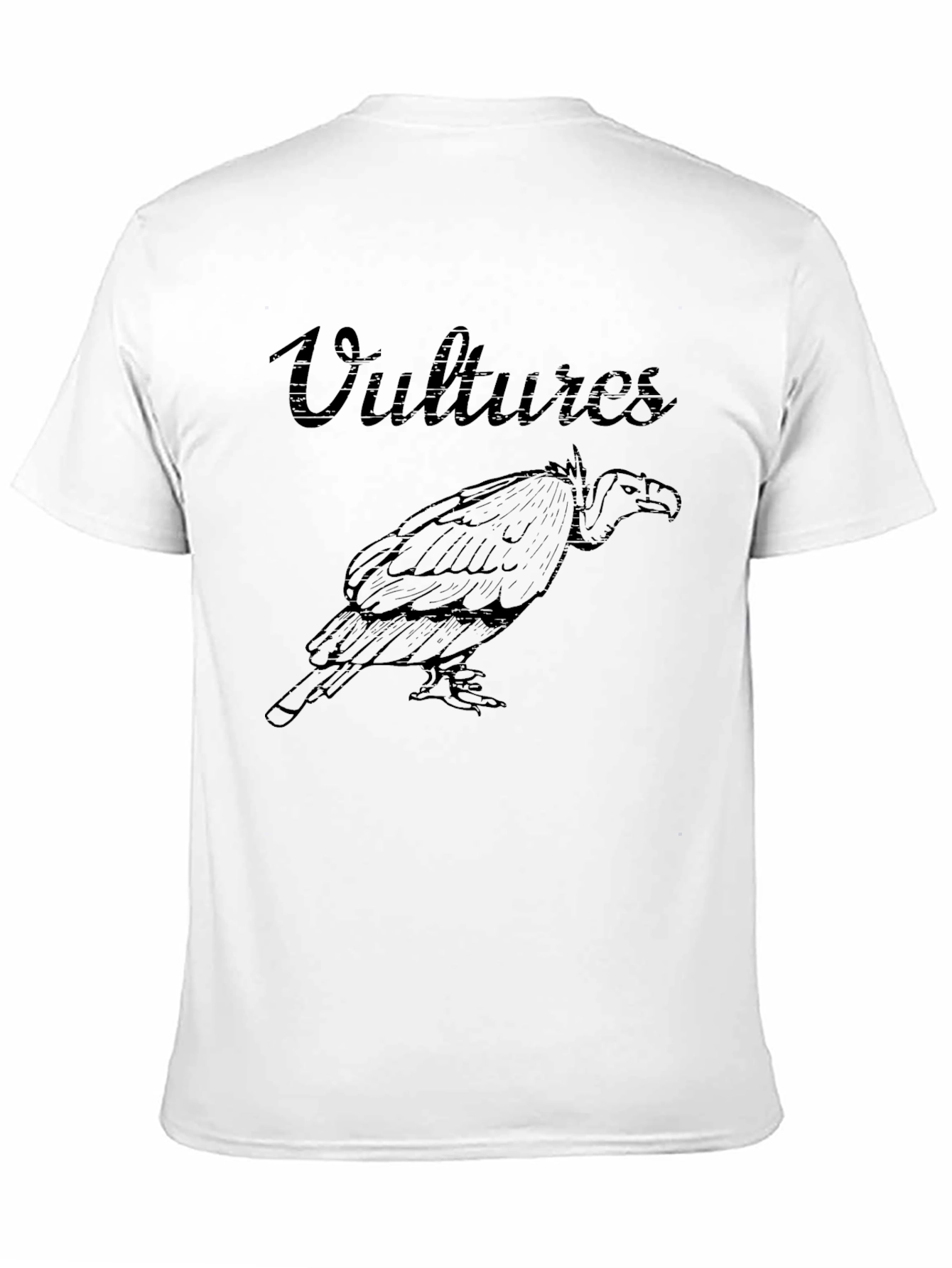 Black Vultures Graphic Print Black T-Shirt view 11