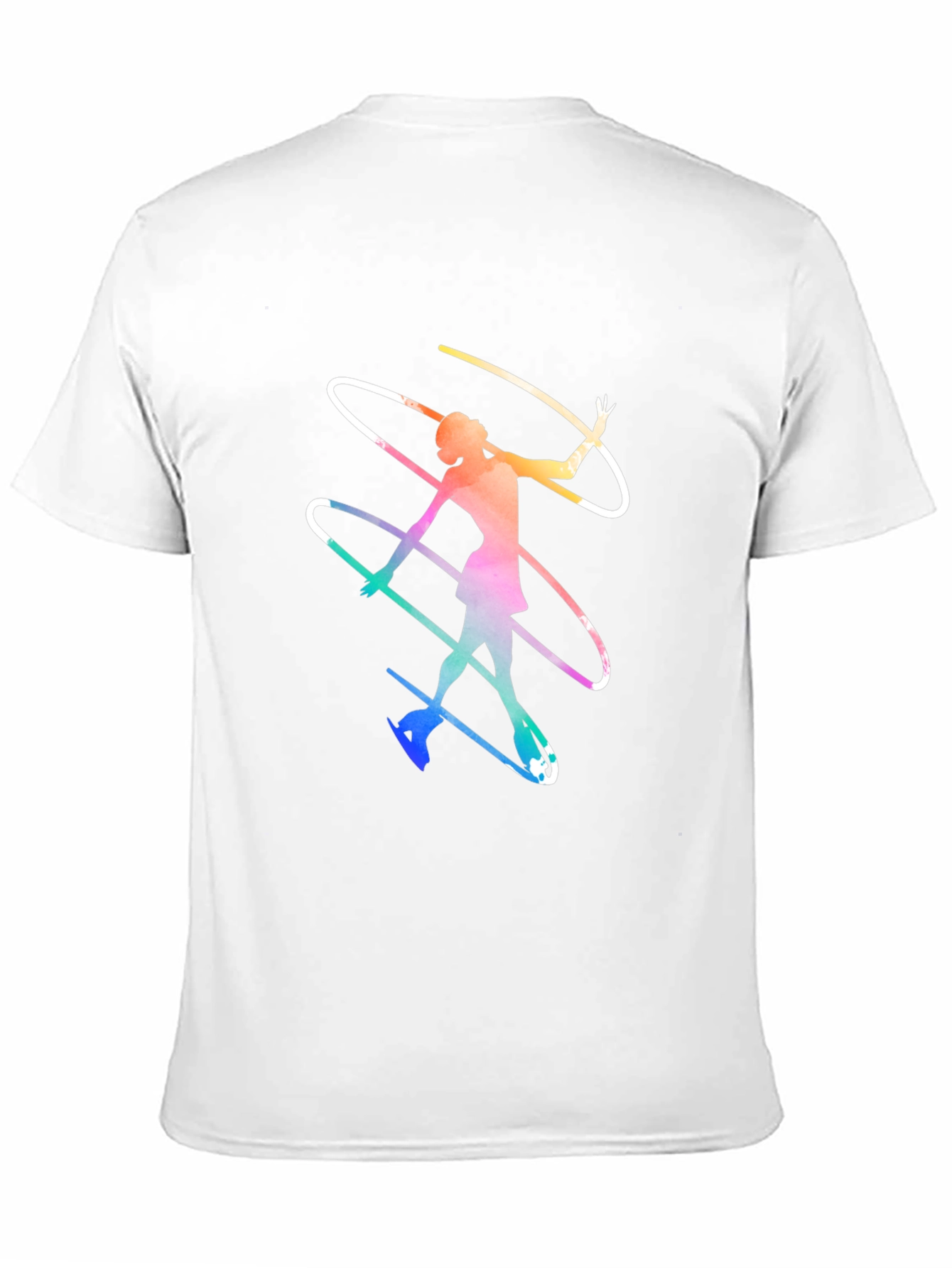 Figure Skater Graphic Tee - Black Cotton Shirt - 11