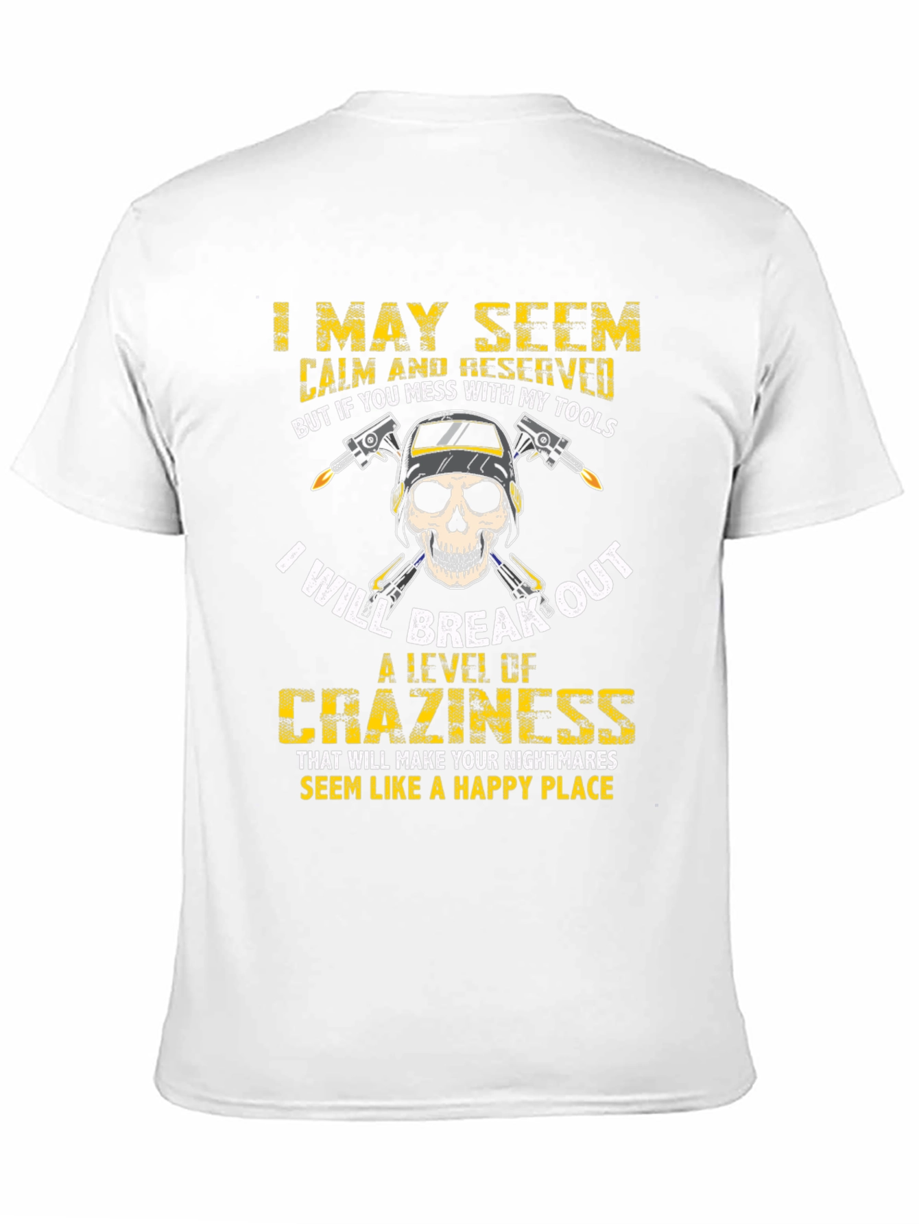 Black Welder's Skull T-Shirt: Mess With My Tools! view 11