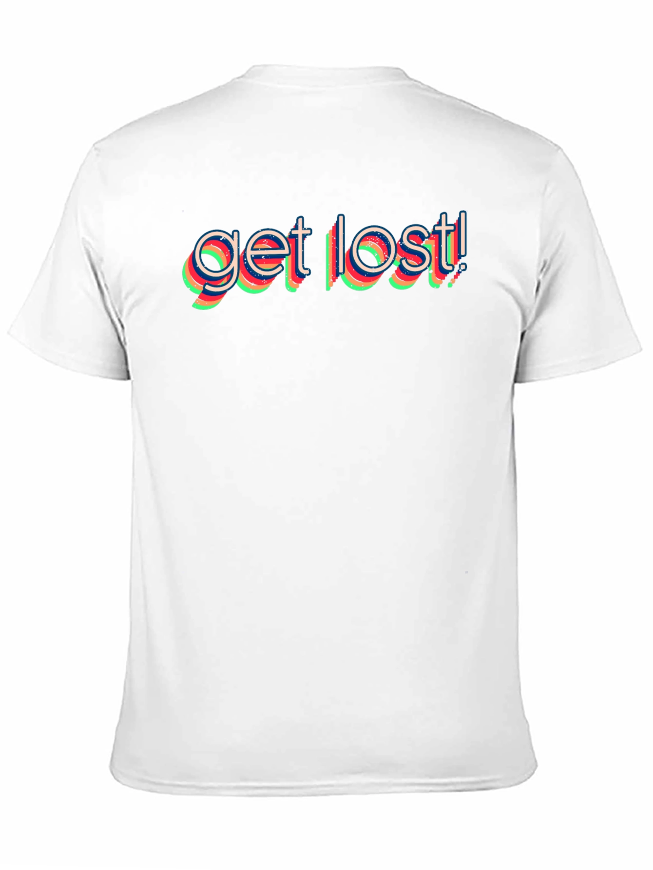 Black Get Lost Graphic Tee - Black Cotton T-Shirt view 11